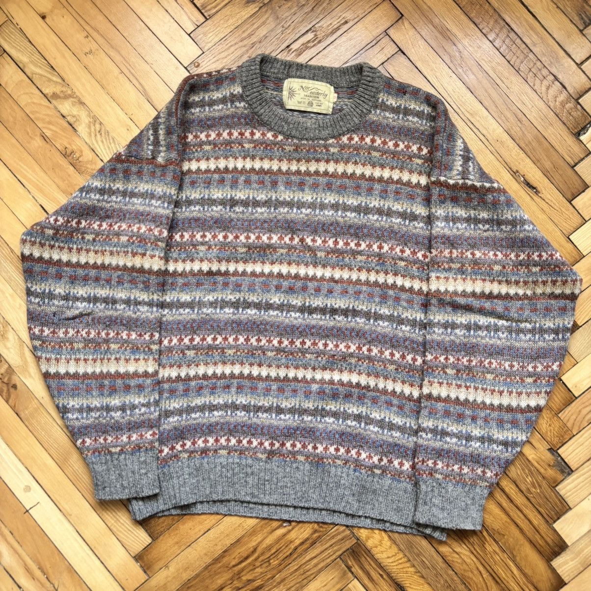 Vintage Vintage 70’s Pure Wool Knit Sweater Boxy Fit Size US M / EU 48-50 / 2 - 1 Thumbnail