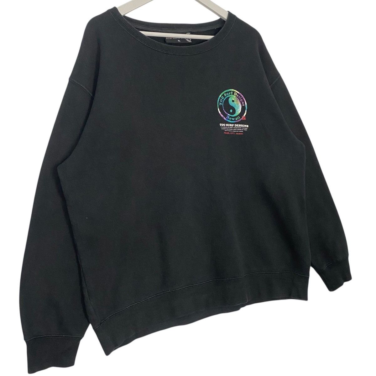 Vintage Vintage T&C Surf Hawaii Half Crewneck Sweatshirt Black Size US L / EU 52-54 / 3 - 7 Thumbnail
