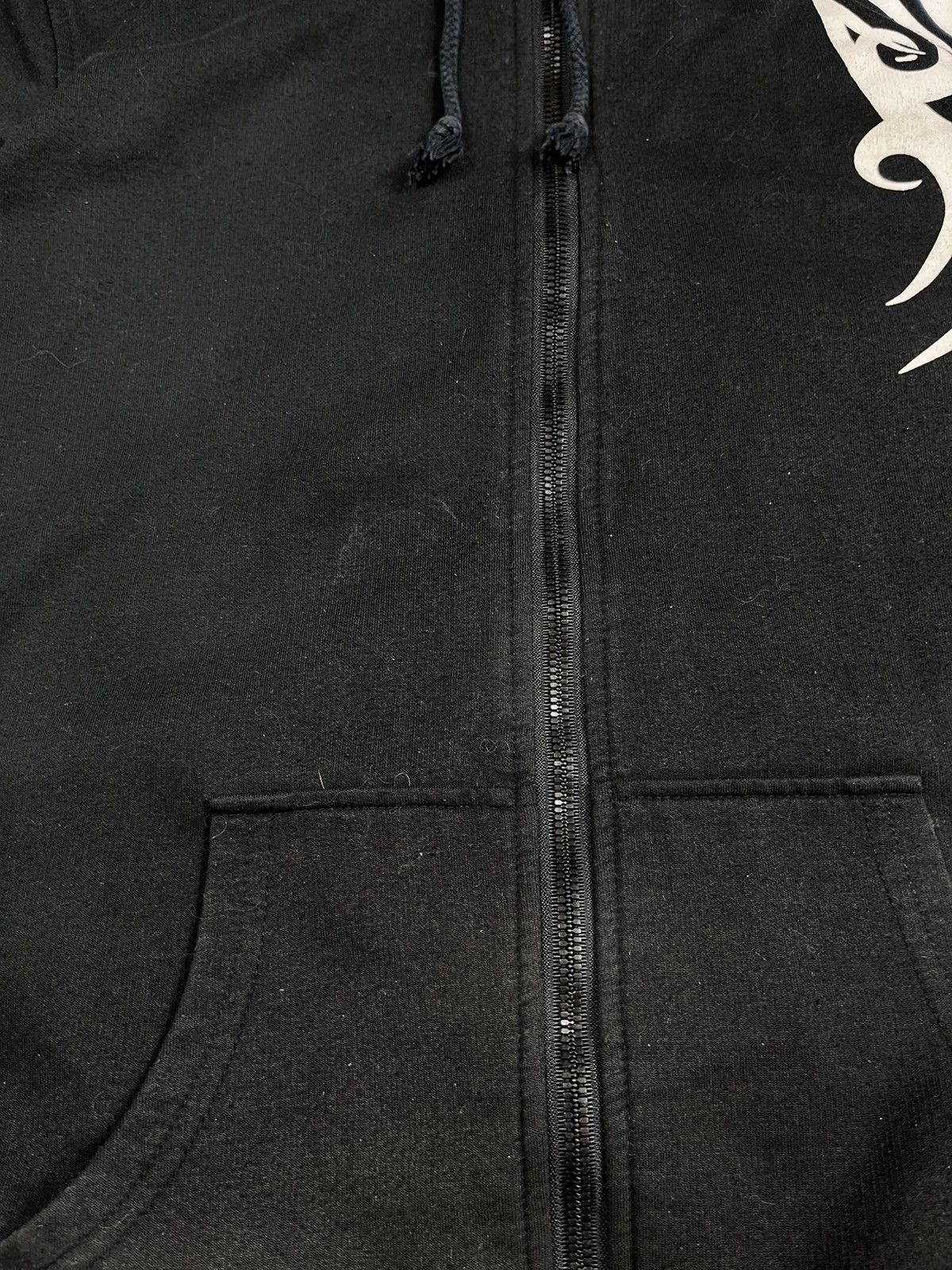 Japanese Brand × Vintage Vintage Y2K Japanese faded zip hoodie logo streetwear size M Size US M / EU 48-50 / 2 - 5 Thumbnail