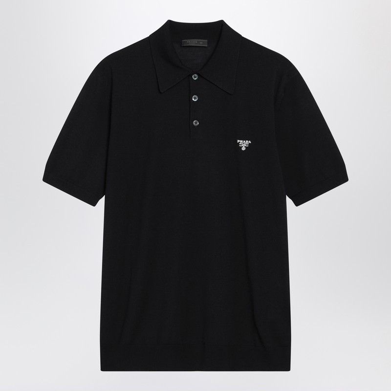Prada Prada Blue Polo Shirt In Combed Wool Size US XL / EU 56 / 4 - 1 Thumbnail