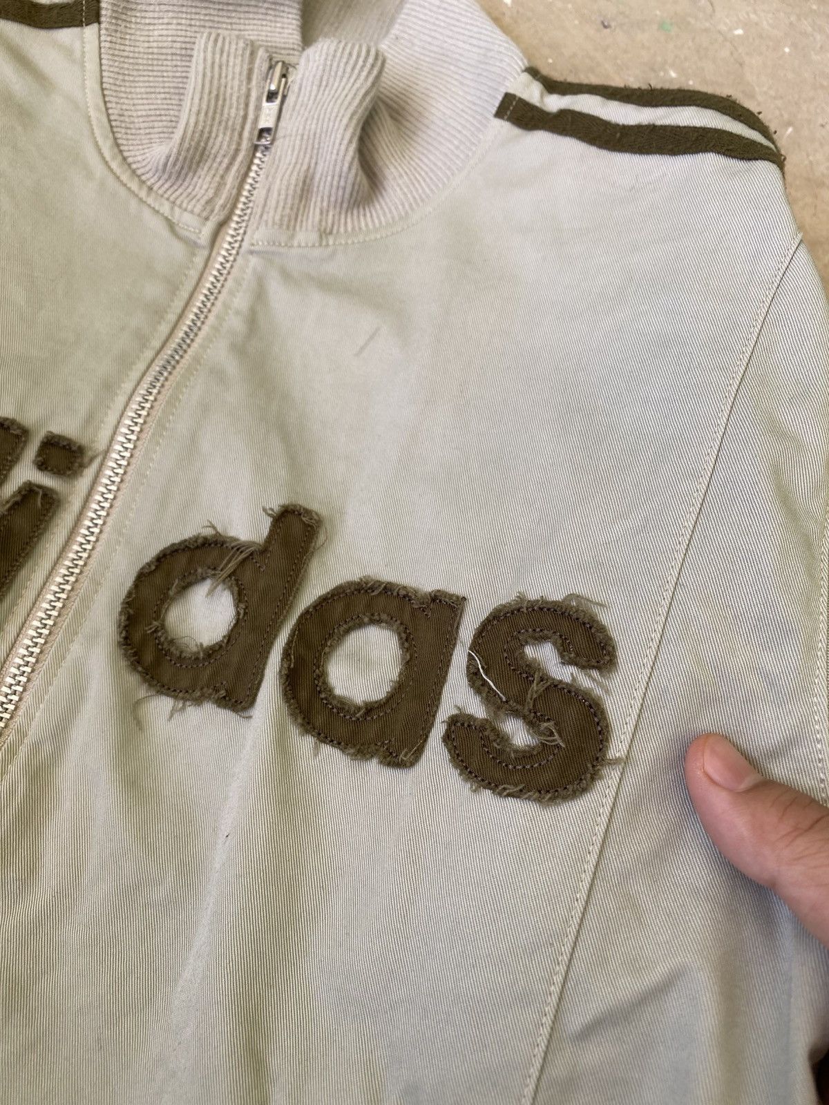 Adidas Adidas Logo Track Jacket Beige Olive Y2K Archive Size US S / EU 44-46 / 1 - 5 Thumbnail