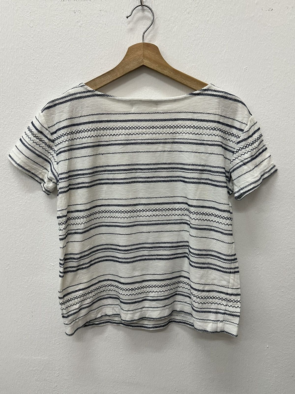 Issey Miyake Vintage IS Tsumori Chisato Issey Miyake Stripe Tee Size US S / EU 44-46 / 1 - 11 Thumbnail
