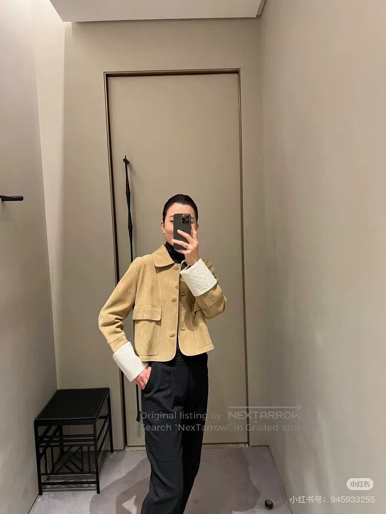 Loewe Loewe Camel Suede Short Leather Jacket Size XS / US 0-2 / IT 36-38 - 6 Thumbnail