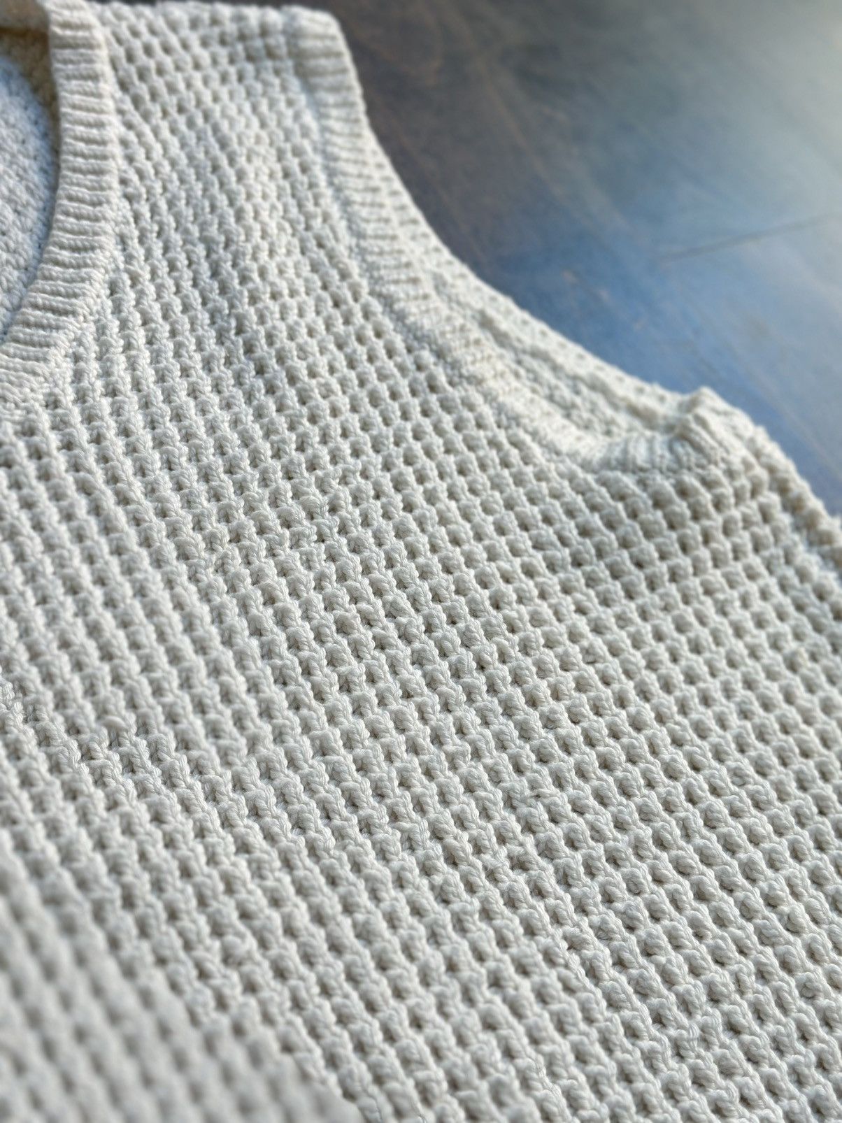 Aime Leon Dore Aime Leon Dore F/W 2023 White Knitted Vest Size US M / EU 48-50 / 2 - 6 Thumbnail