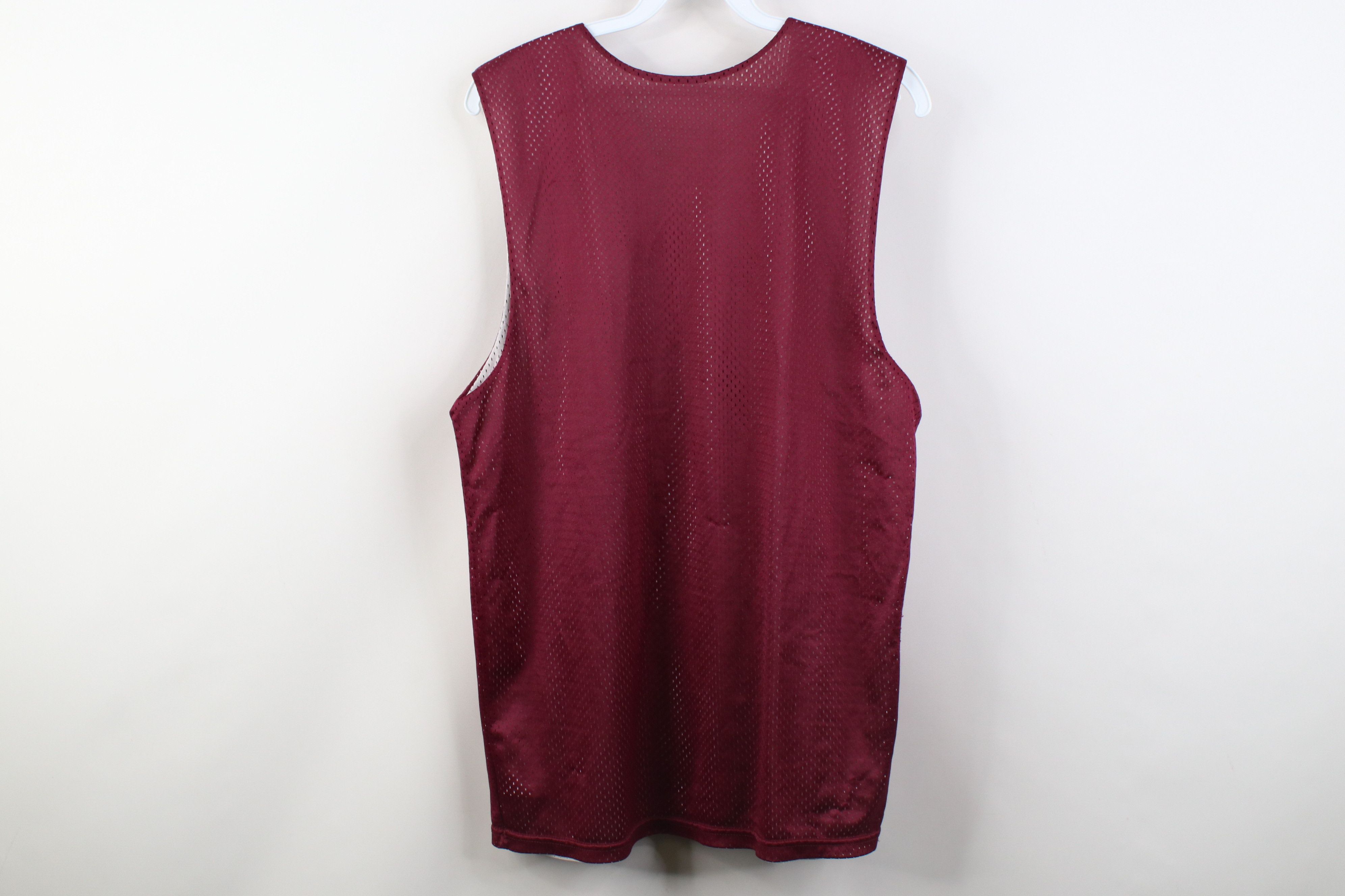 Vintage Vintage Reversible Lacrosse Co Mesh Jersey Maroon White Size US M / EU 48-50 / 2 - 6 Thumbnail
