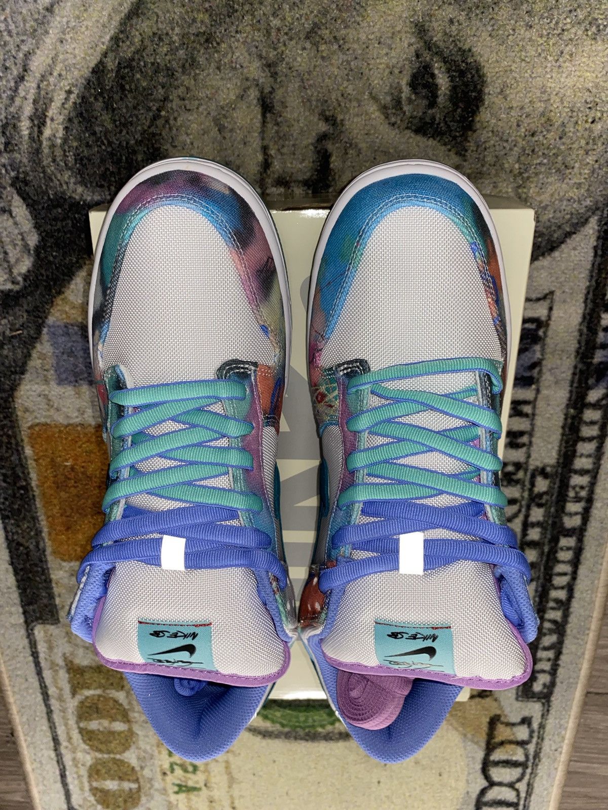 Nike Nike SB Dunk Low Futura Laboratories Bleached Aqua Size US 11.5 / EU 44-45 - 3 Thumbnail