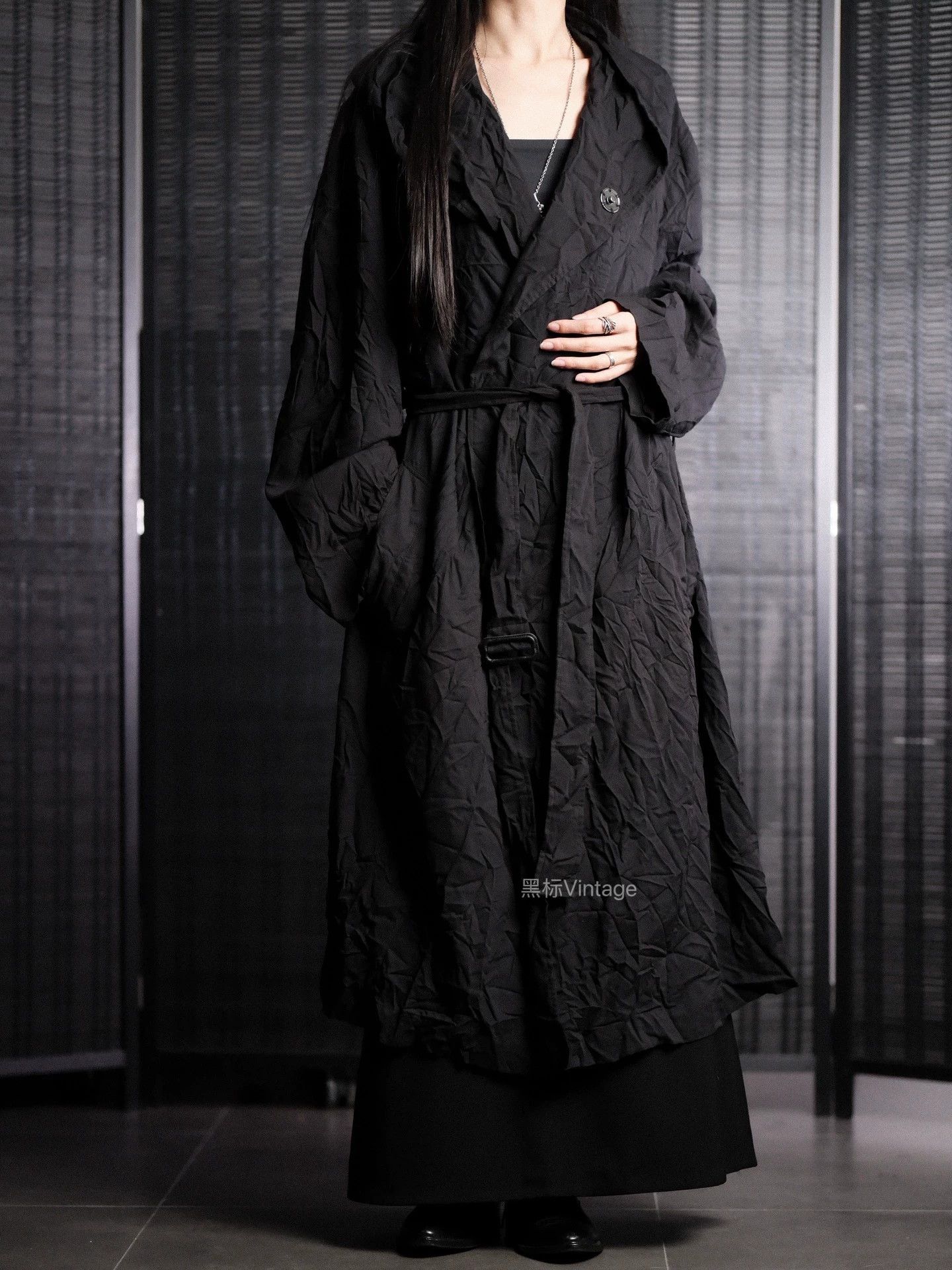 Yohji Yamamoto Yohji Yamamoto 18ss Archive Pleated Boxing Coat Size US M / EU 48-50 / 2 - 2 Thumbnail