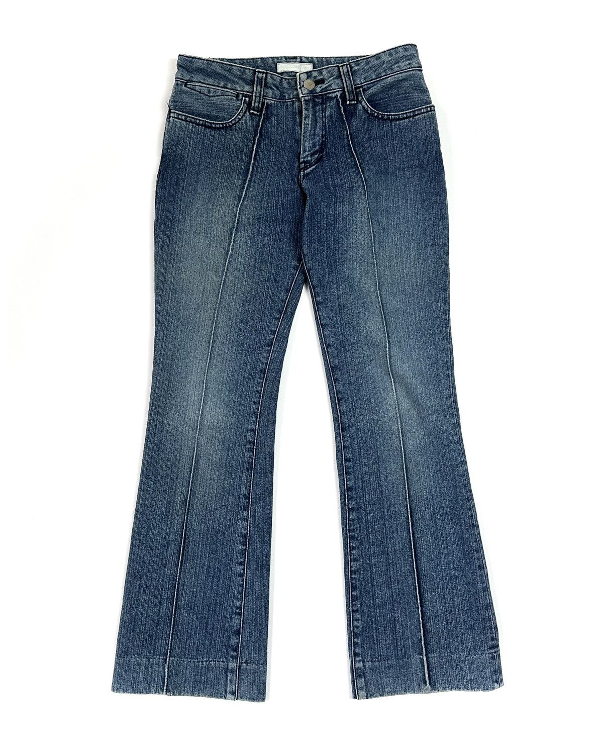 Number (N)ine Number (N)ine SS01 Time Migration Bell Bottom Flared Jeans Size US 26 / EU 42 - 1 Thumbnail