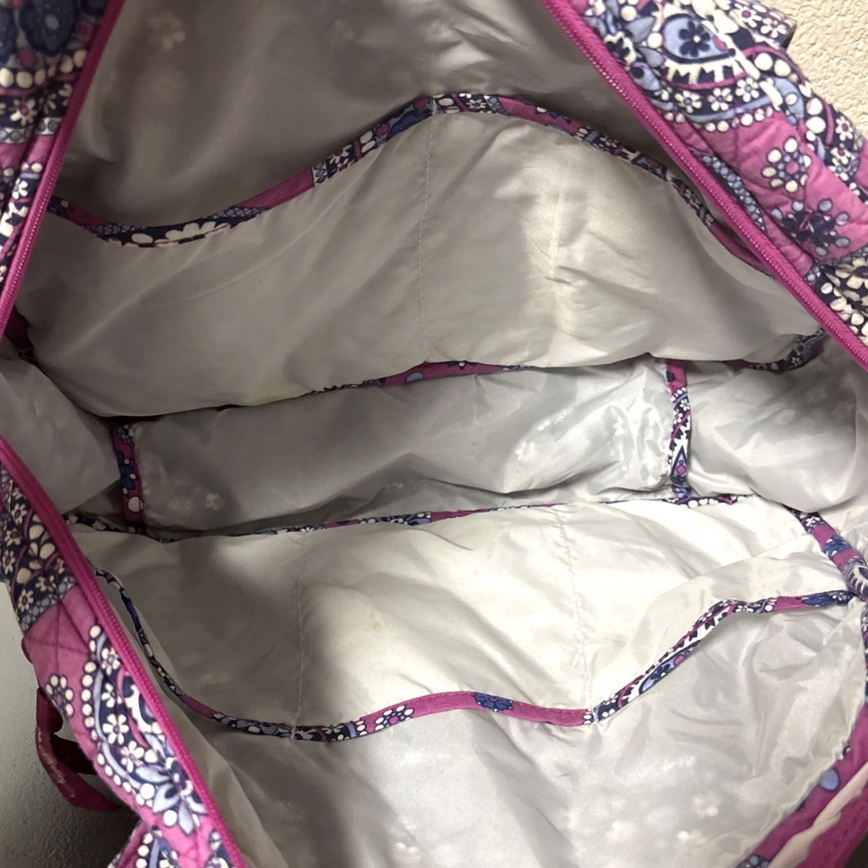Vera Bradley Vera Bradley Boysenberry Tote Bag Purse Vinyl Lined Changing Pad Diaper Bag Accessories Pouch Size ONE SIZE - 5 Thumbnail