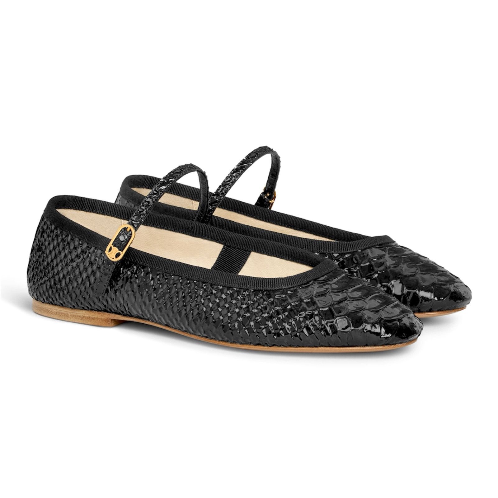 Celine 354673034C.38NO Mary Jane Ballerina in Python Calfskin Size US 9 / IT 39 - 2 Thumbnail