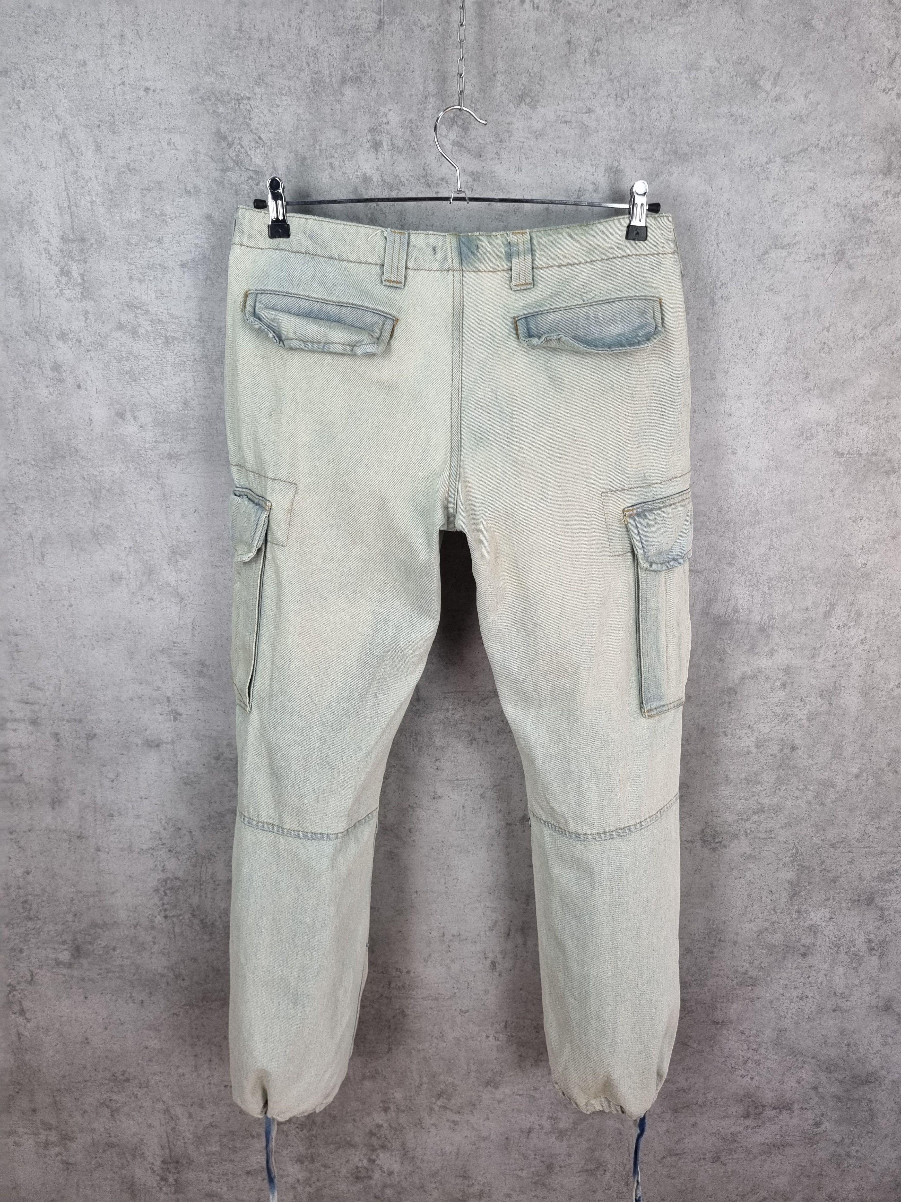 Japanese Brand × Vintage Rare Made in ITALY H&M Denim cargo Travis Scott Pants Size US 32 / EU 48 - 5 Thumbnail