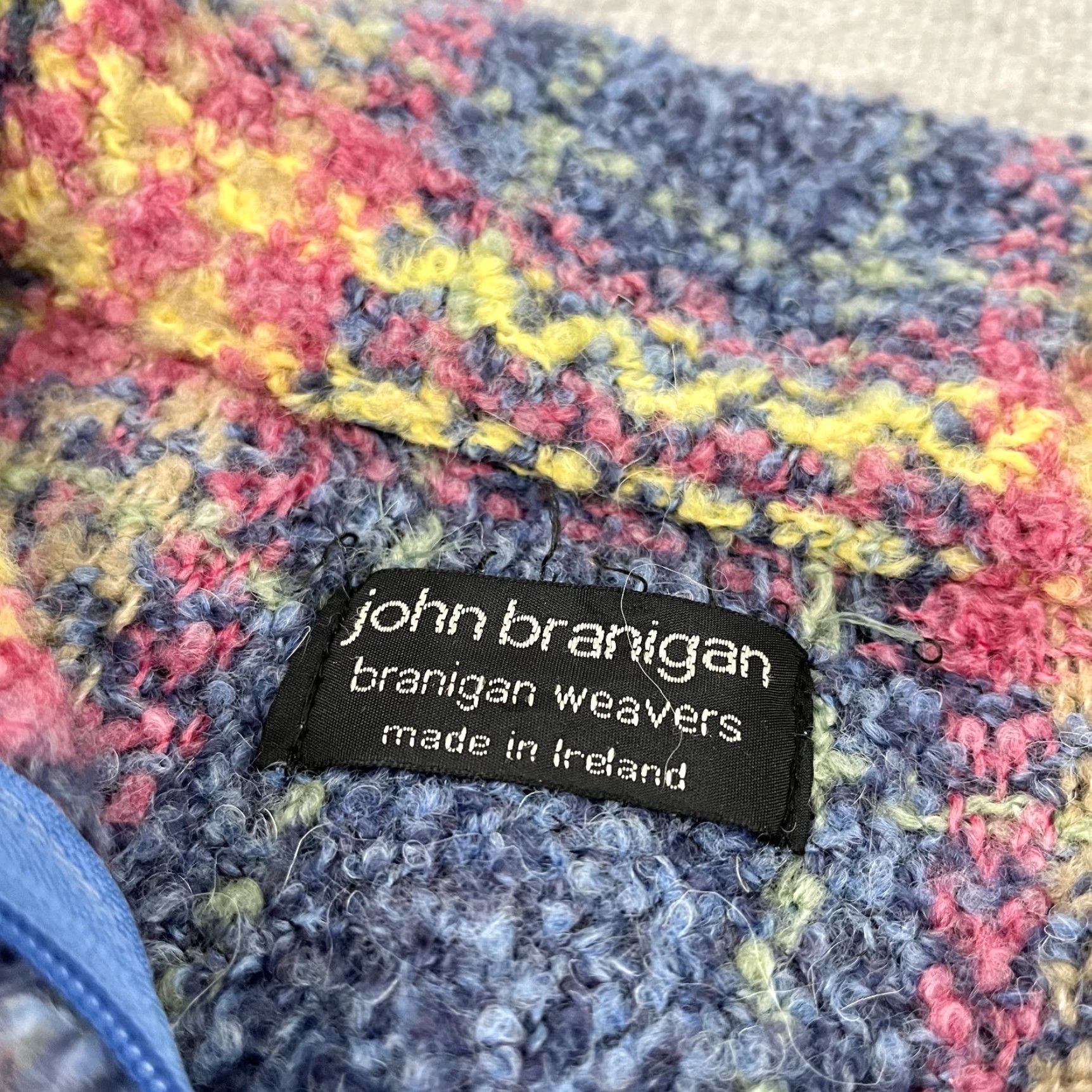 Vintage VINTAGE John Branigan Weavaers Cape Poncho Sweater Womens OS One Size Full Zip Plaid Size ONE SIZE - 2 Thumbnail