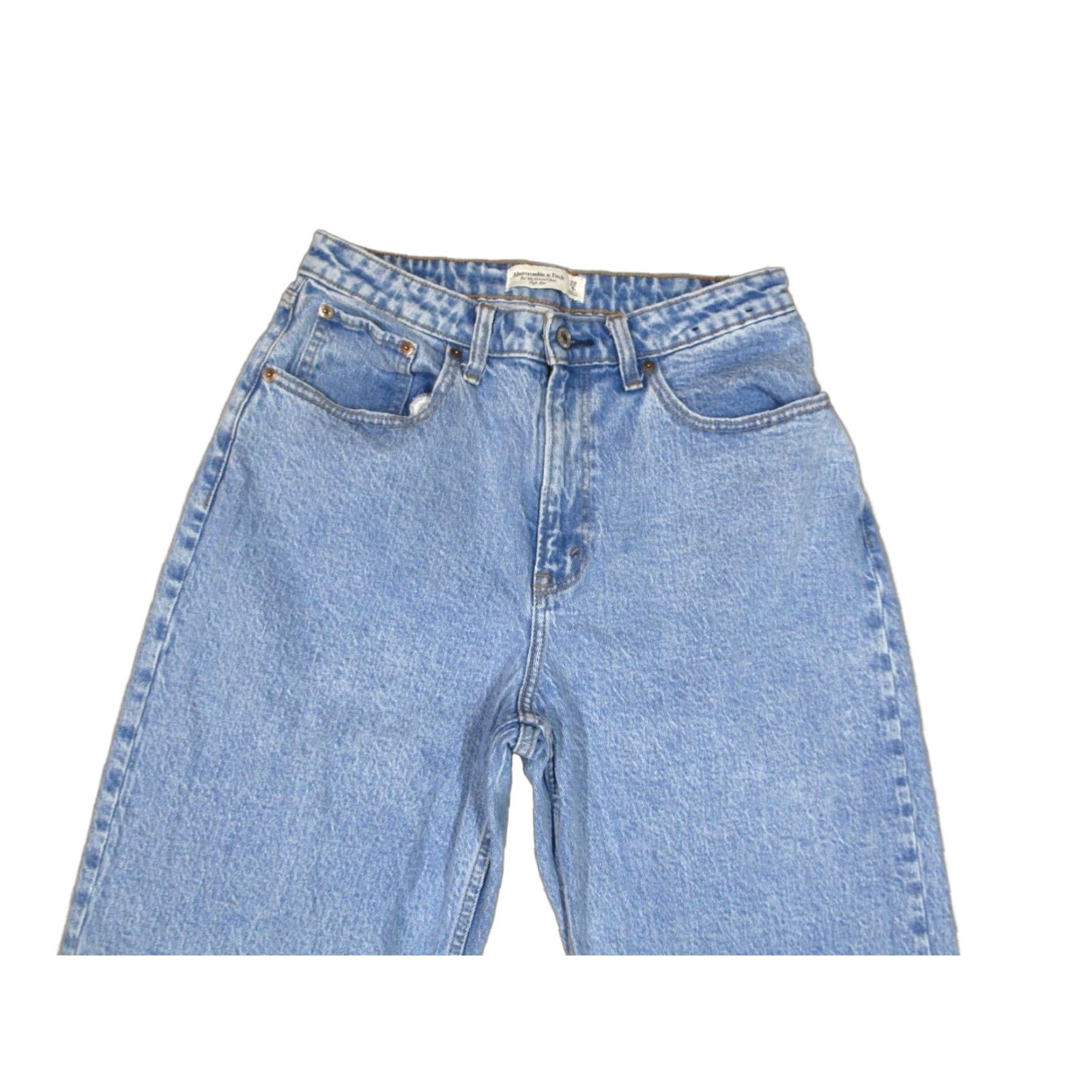 Abercrombie & Fitch Abercrombie & Fitch Jeans Women 29 Blue High Rise Wide Leg Pants Baggy Curvy 90s Jeans Womens Size 29 Blue Wide-Leg Retro Preppy Size 29" - 1 Thumbnail