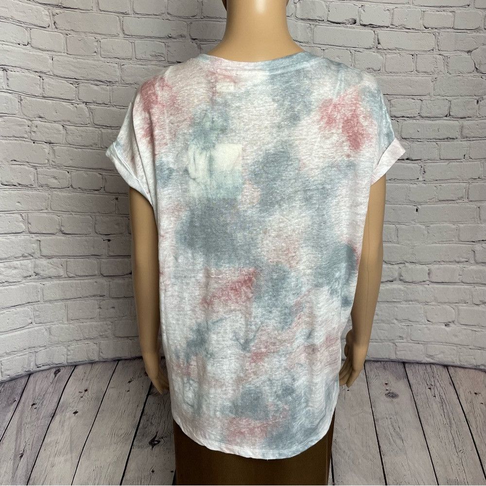 Cynthia Rowley NWT New Cynthia Rowley Tie Dye Short Sleeve Linen Top Size Size S / US 4 / IT 40 - 5 Thumbnail