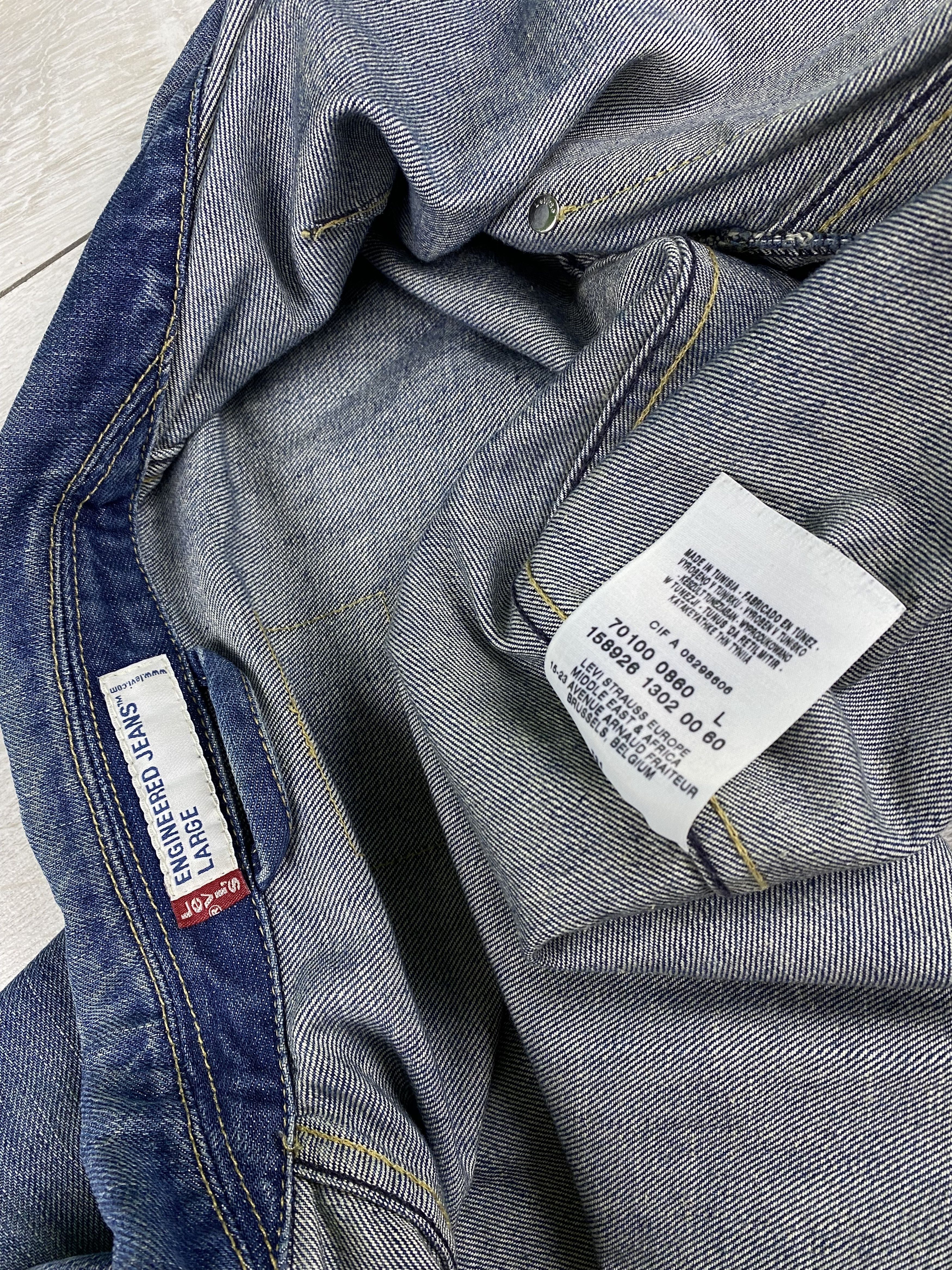 Levi's Vintage 90s Levis Engineered Denim Jacket distressed croped Size US M / EU 48-50 / 2 - 9 Thumbnail