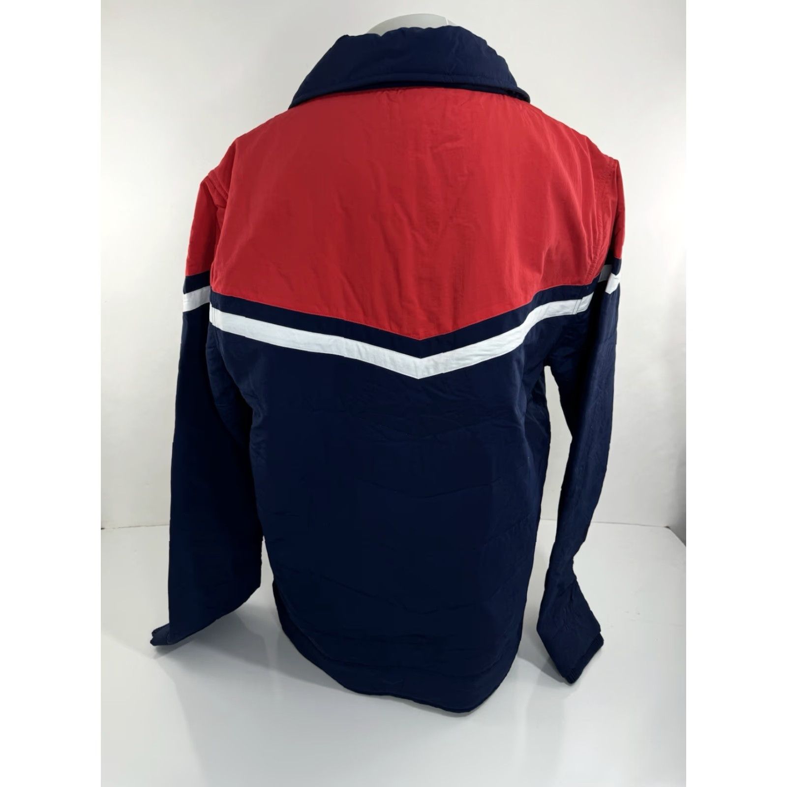 Vintage CRIQUET Jacket XL Embroidered Quilted Skiing Nylon Mens Blue / Red / White APRES SKI 2022 Quilt Embroidered XL Jacket Size US XL / EU 56 / 4 - 5 Thumbnail