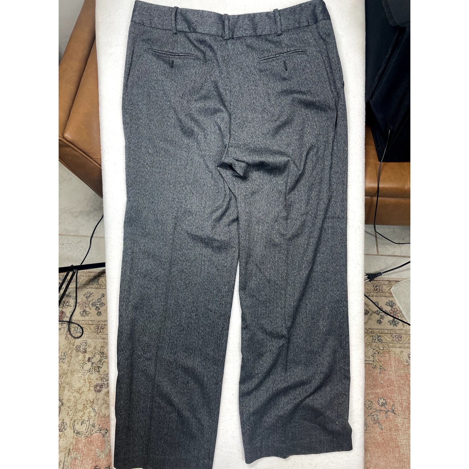Other Larry Levine Women’s Size 12 Dark Gray Stretch Dress Pants Size 34" / US 12 / IT 48 - 7 Thumbnail