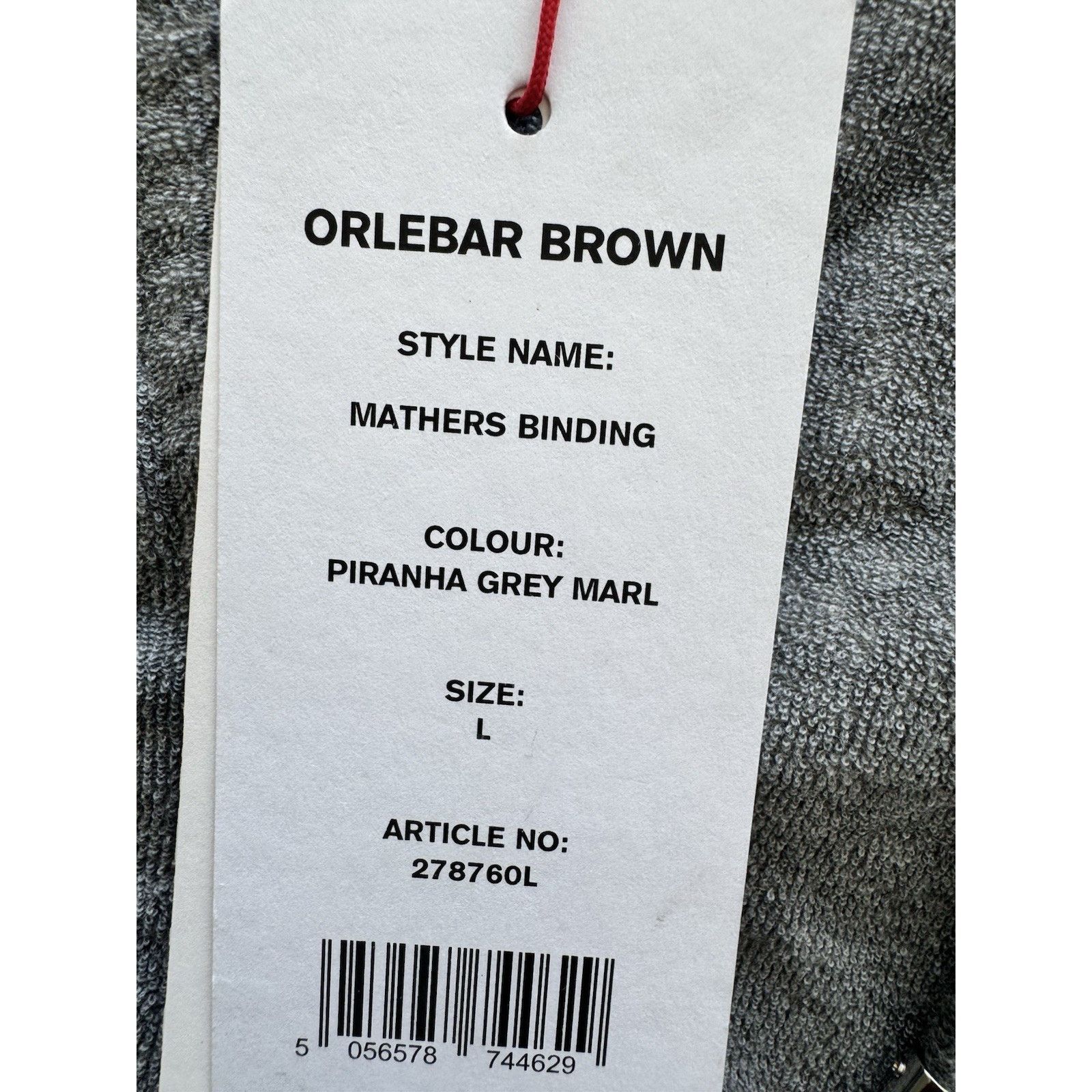 Orlebar Brown Orlebar Brown Mathers Hoodie Piranha Gray Marl Size US L / EU 52-54 / 3 - 5 Thumbnail