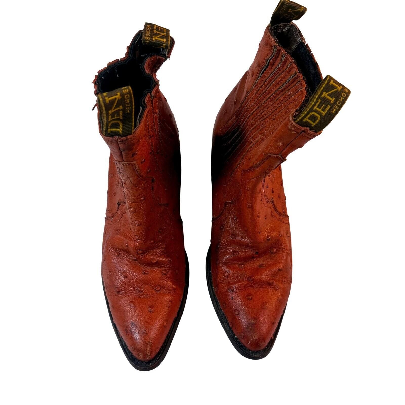 Other Vintage Denver Ostrich Boots Mens 9 Leather Western Mexico Size US 10.5 / EU 43-44 - 1 Thumbnail