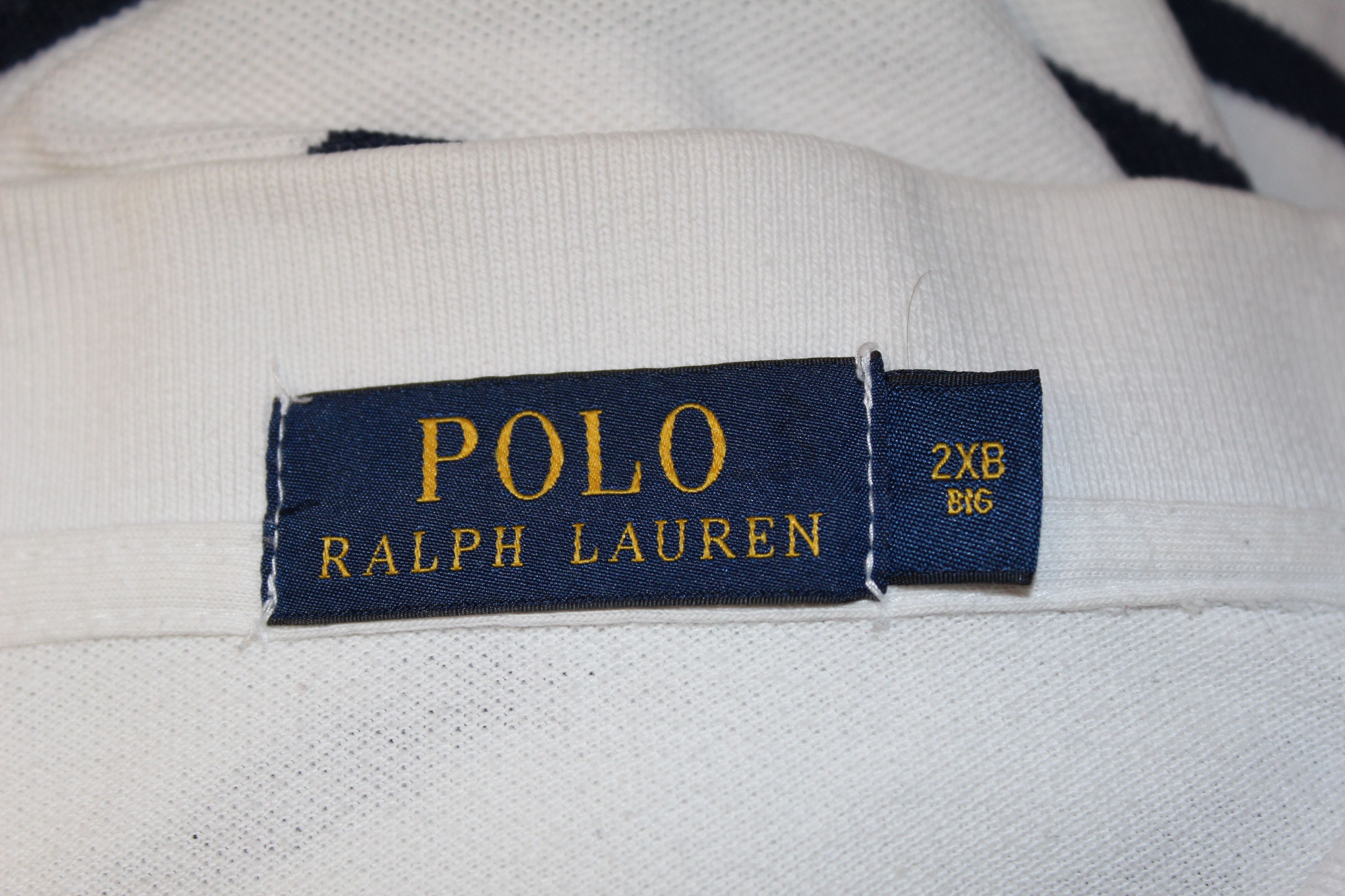 Polo Ralph Lauren RALPH LAUREN Short Sleeve White Polo Shirt Size 2XL Size US XXL / EU 58 / 5 - 8 Thumbnail
