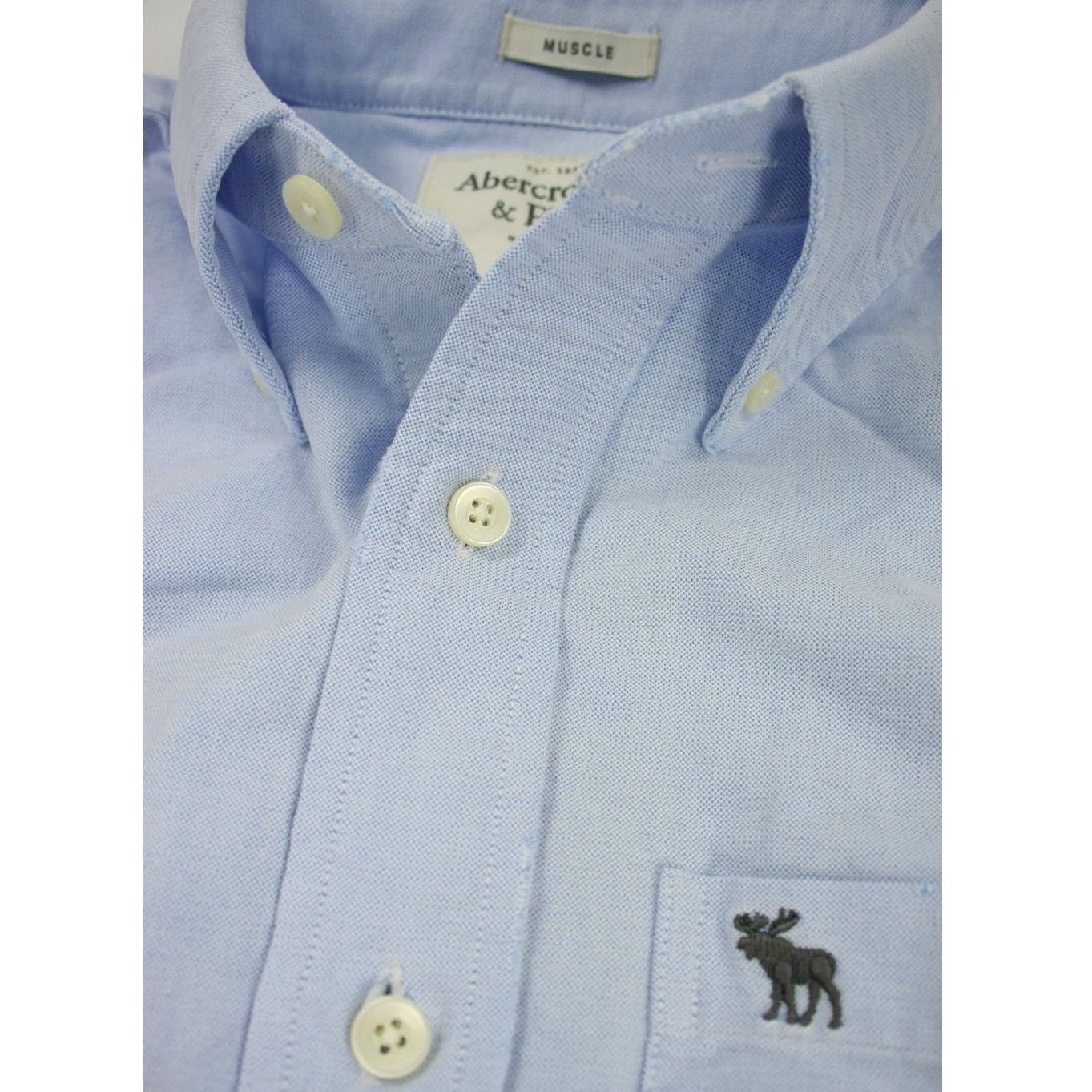 Abercrombie & Fitch Abercrombie & Fitch XXL Light Blue Muscle Shirt Size US XXL / EU 58 / 5 - 1 Thumbnail