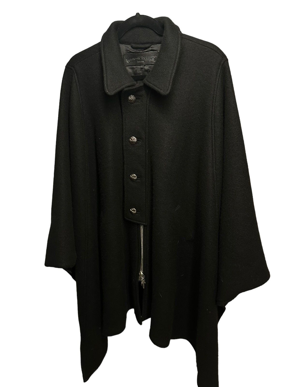 Chrome Hearts RARE Chrome Hearts Cashmere Cloak w Patches Down the Spine Size US S / EU 44-46 / 1 - 7 Thumbnail