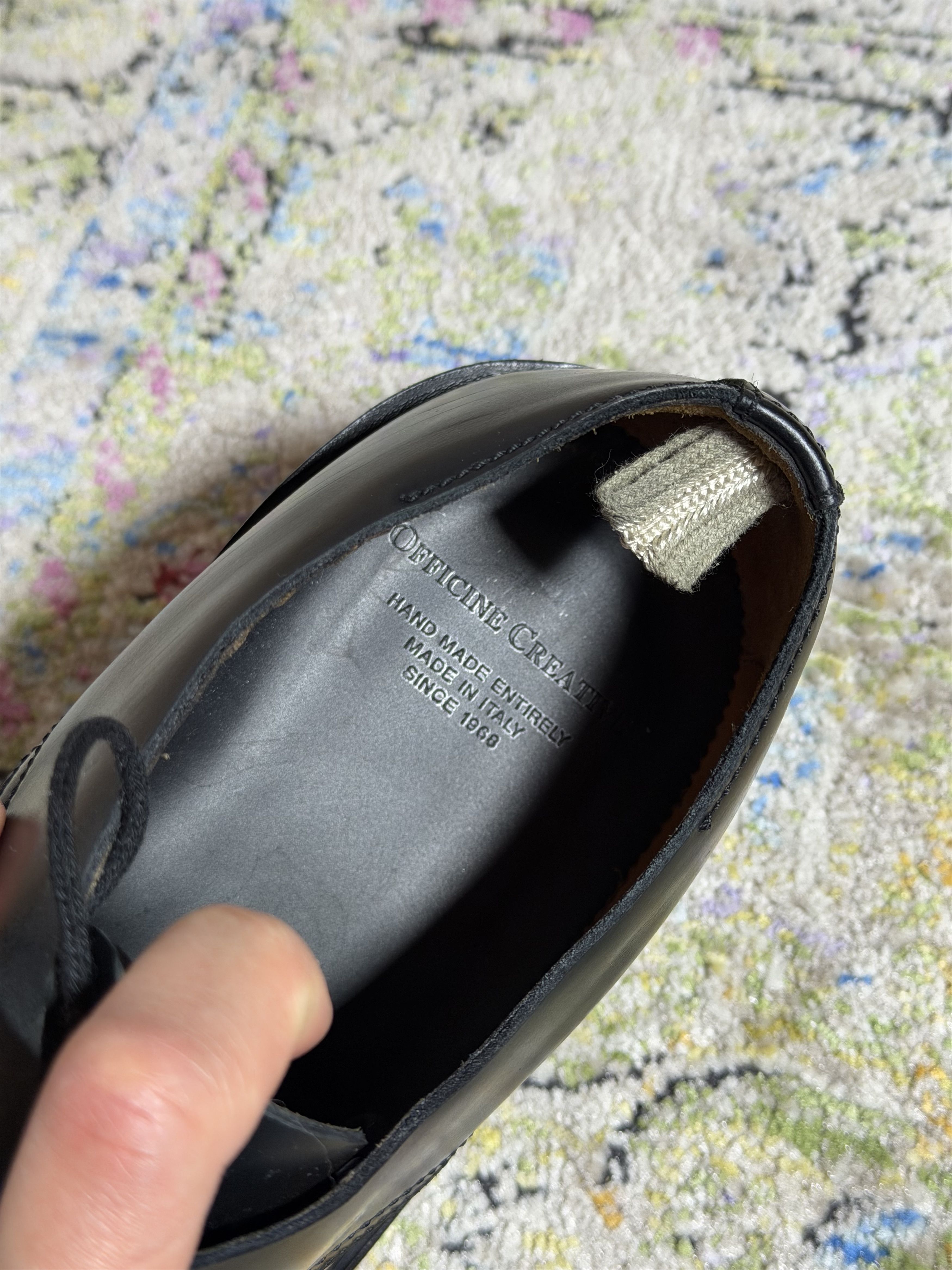 Officine Creative Officine Creative Black Leather Derby Shoes ANATOMIA 012 Size US 11 / EU 44 - 10 Thumbnail