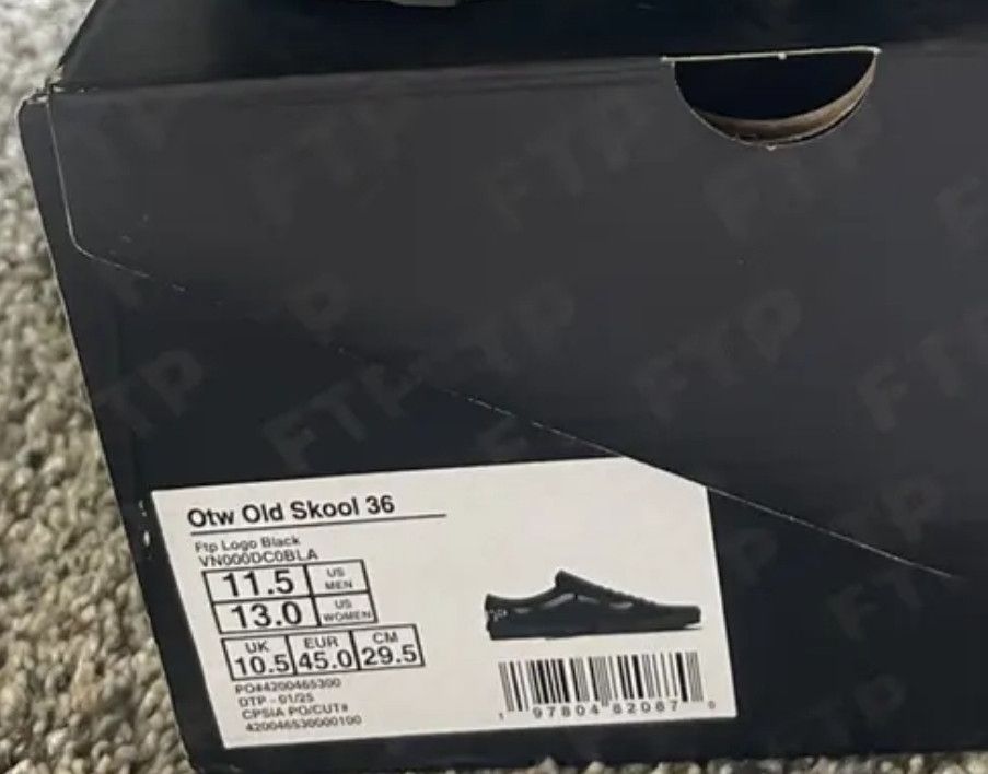 Fuck The Population FTP x VANS Skool 11.5 Size US 11.5 / EU 44-45 - 5 Thumbnail