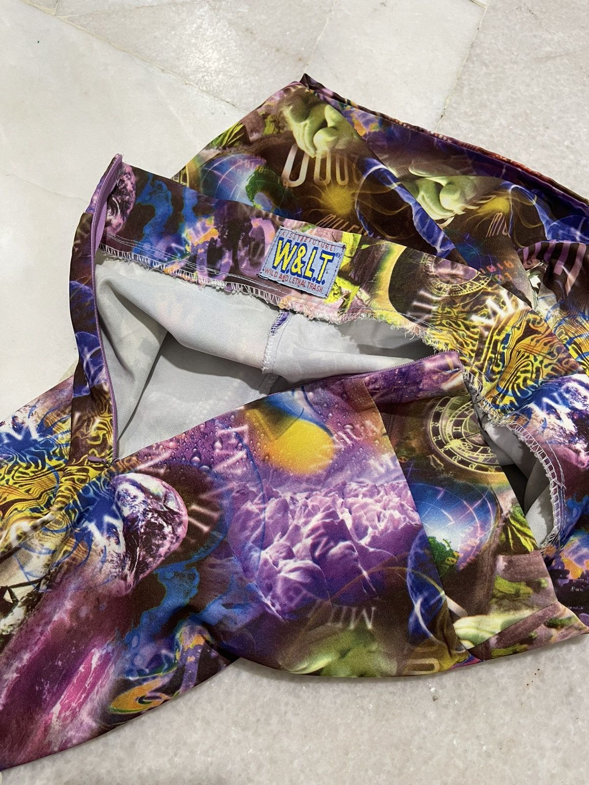 Walter Van Beirendonck 90s W&LT Futur Cyber Flare Pants Size 26" / US 2 / IT 38 - 14 Thumbnail