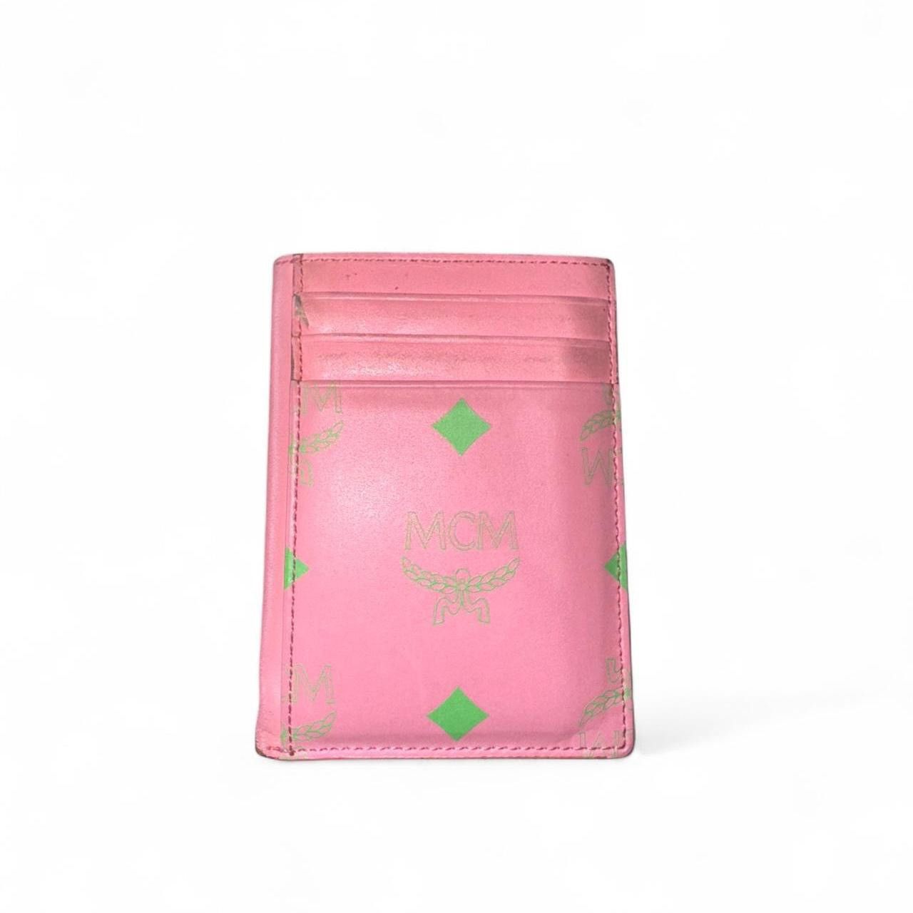 MCM Pink / Green Spacious Cardholder Size ONE SIZE - 3 Thumbnail