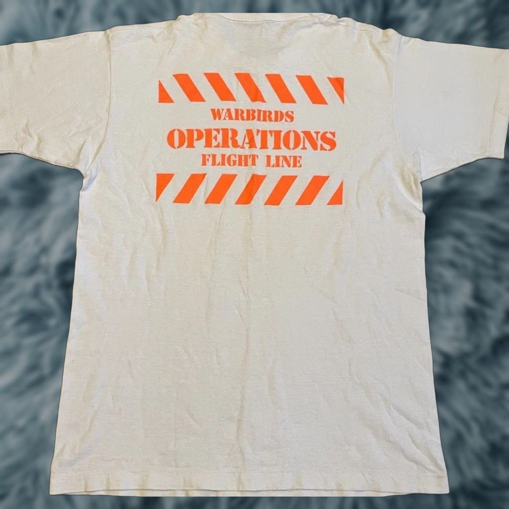 Vintage VINTAGE Warbirds Operation Flight Line Faded Shirt L White Military Biker Grunge 80s 60s 70s USA Navy Marines Usmc Vintage Shirt Mens Size US L / EU 52-54 / 3 - 1 Thumbnail