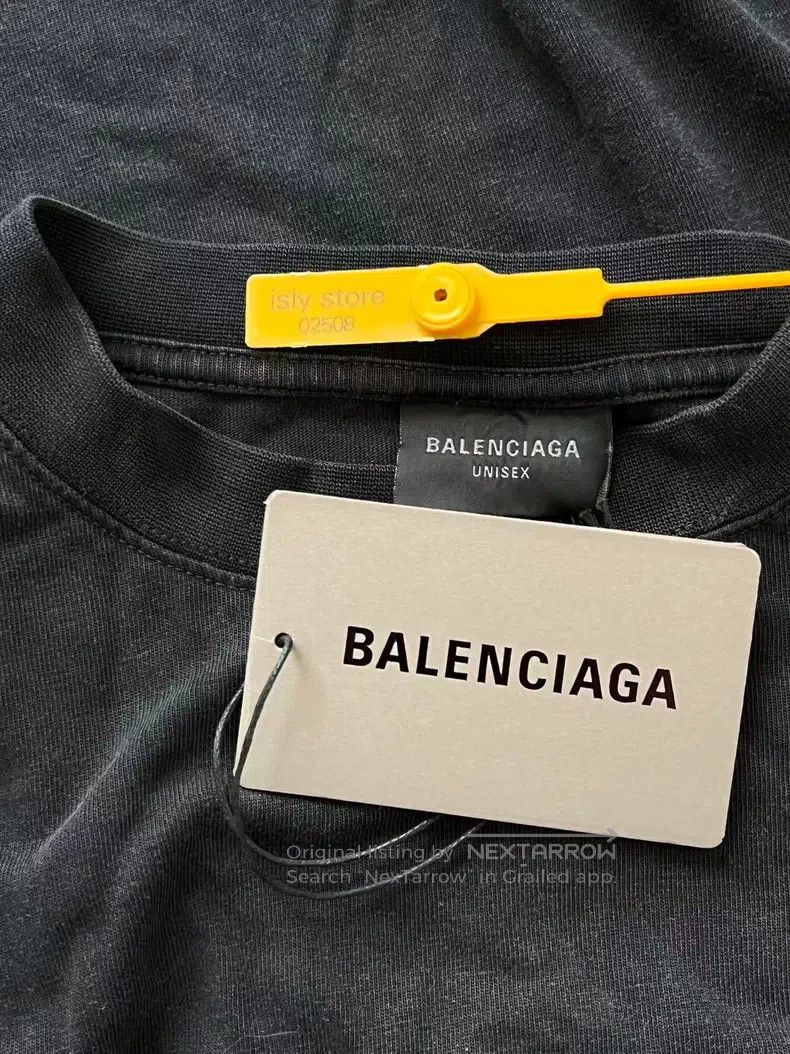 Balenciaga Balenciaga Round Neck Letter Print Long Sleeve T-Shirt Size M / US 6-8 / IT 42-44 - 5 Thumbnail