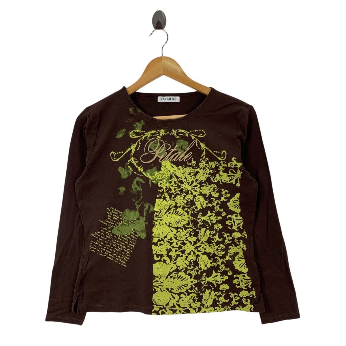 Kansai Yamamoto Vintage KANSAI YAMAMOTO BIS Petale Japanese Brand Tshirt Size S / US 4 / IT 40 - 1 Thumbnail