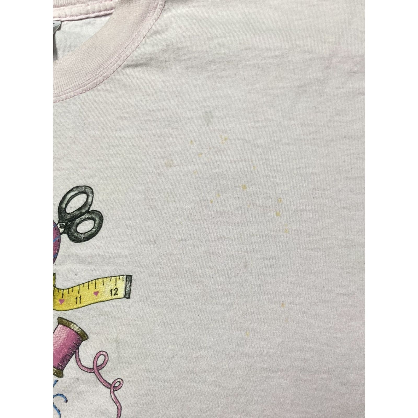 Gildan VINTAGE 90s Grandma T Shirt Sewing Love Means Sew Much Doll Y2K Cute XL Pink Womens T-Shirt Love 90s Vintage Gildan XL Size XL / US 12-14 / IT 48-50 - 6 Thumbnail