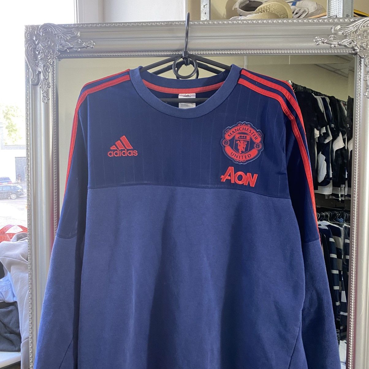 Adidas Manchester United sweatshirt Size US L / EU 52-54 / 3 - 2 Thumbnail