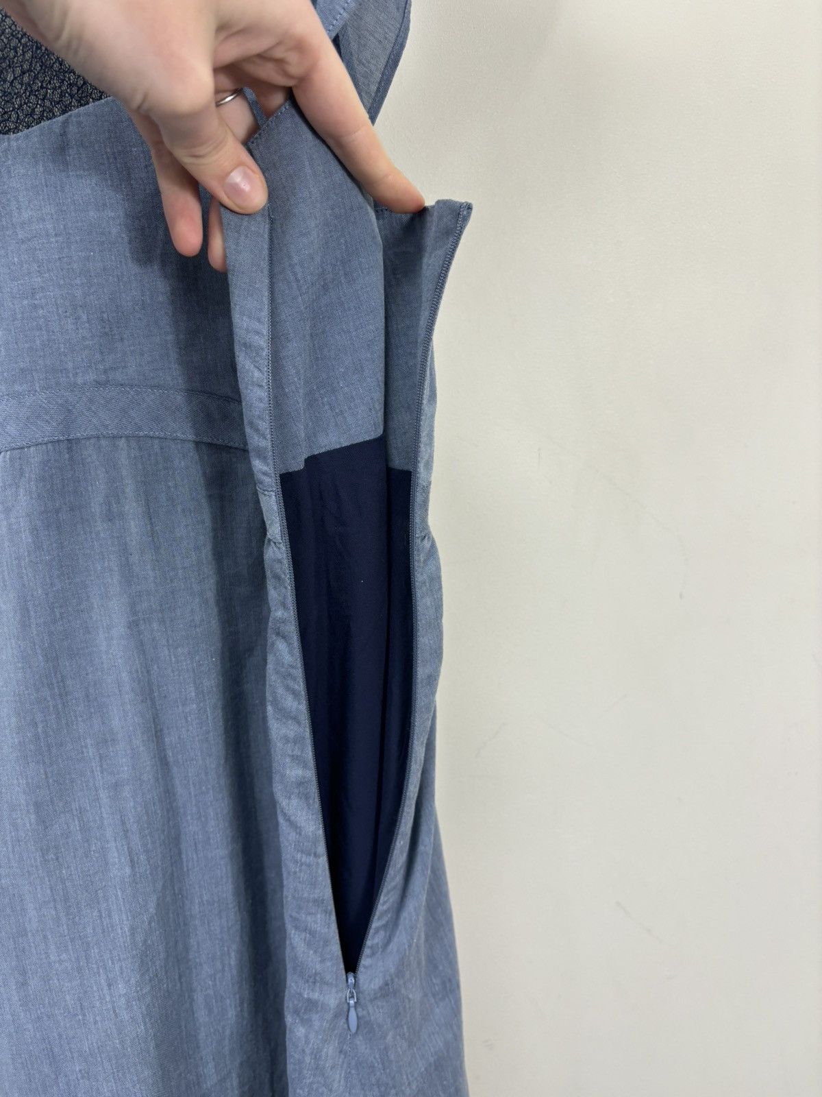 Cop Copine Cop Copine Salix Robe NWT Women’s Lined Blue Midi Dress Size M / US 6-8 / IT 42-44 - 15 Thumbnail