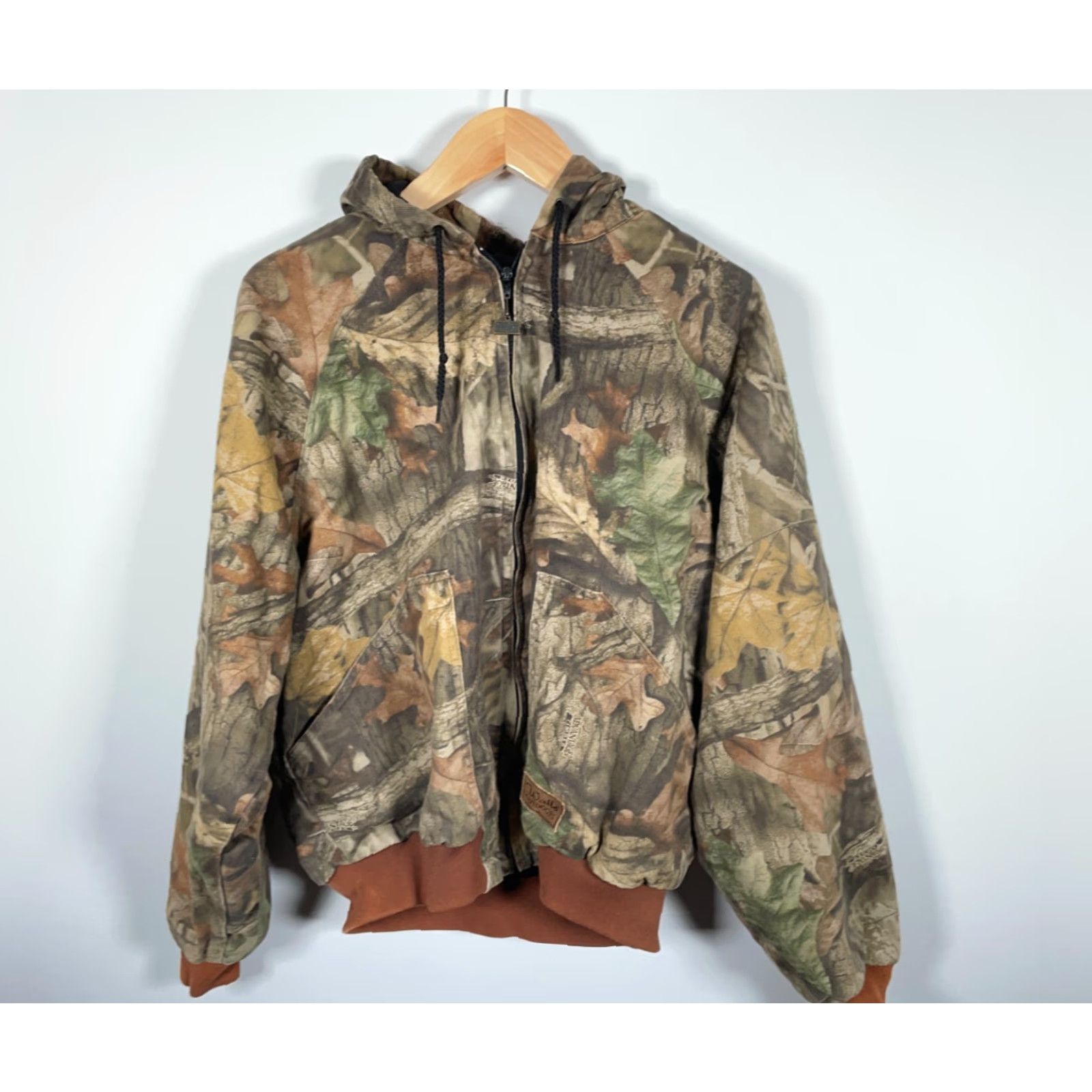 Walls VINTAGE Walls Outdoor Camouflage Bomber Jacket Men's XL Green Size US XL / EU 56 / 4 - 4 Thumbnail