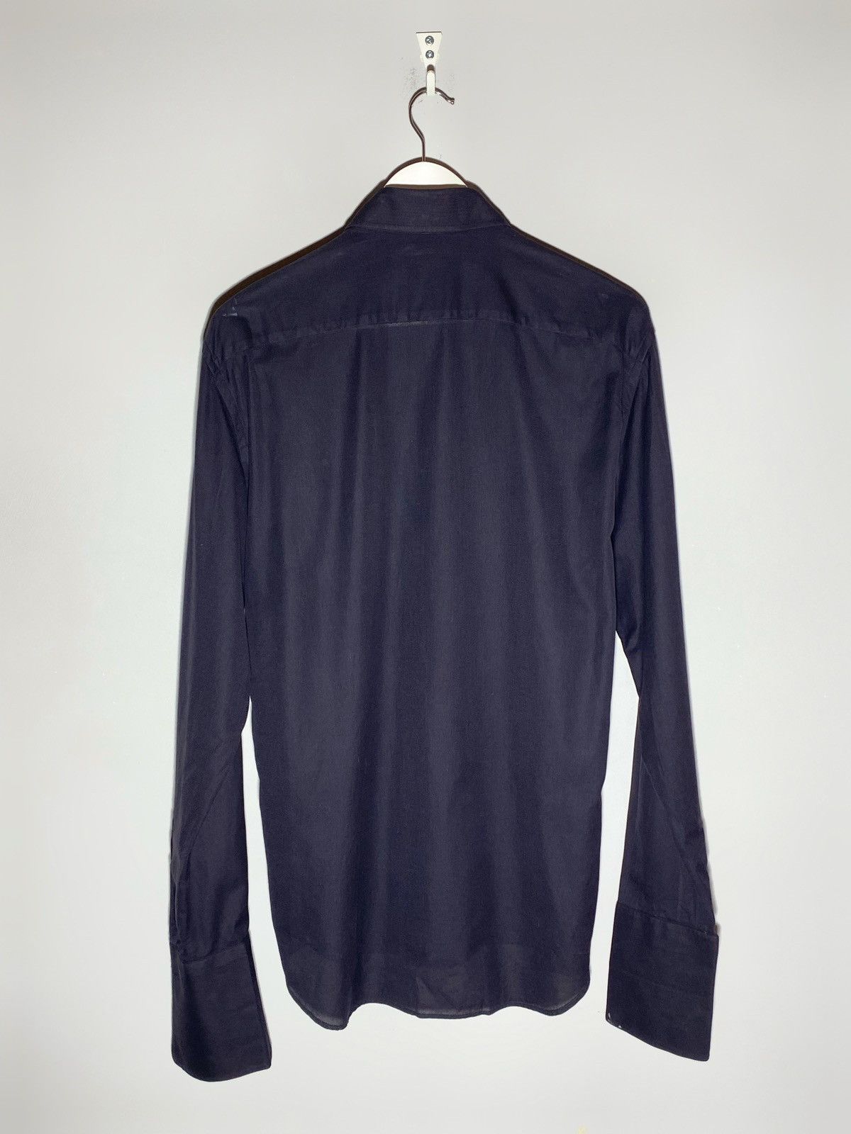 Prada Prada Slightly Transparent Dress Shirt Blue Size US M / EU 48-50 / 2 - 2 Thumbnail