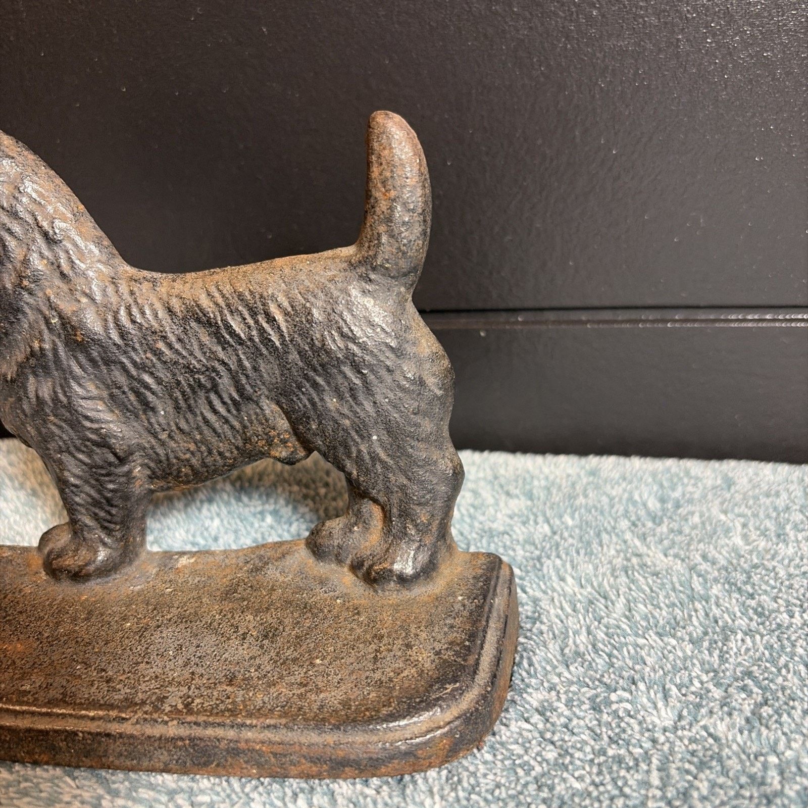 Vintage Vtg Scottie Dog 1 Bookend Door Stop Cast Iron Decor Dog Size ONE SIZE - 4 Thumbnail