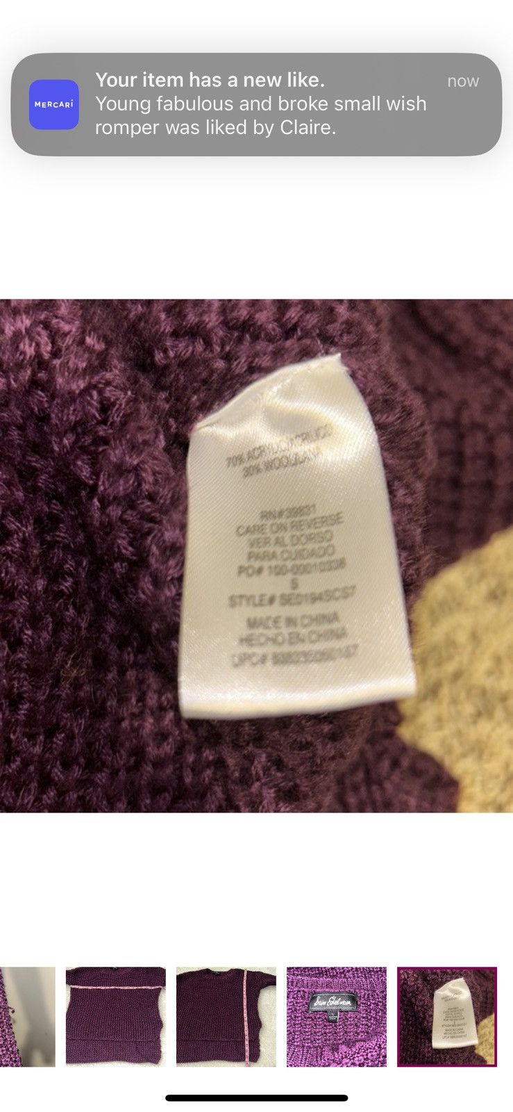Sam Edelman Sam Edelman small Ashlee high low sweater Size S / US 4 / IT 40 - 5 Thumbnail