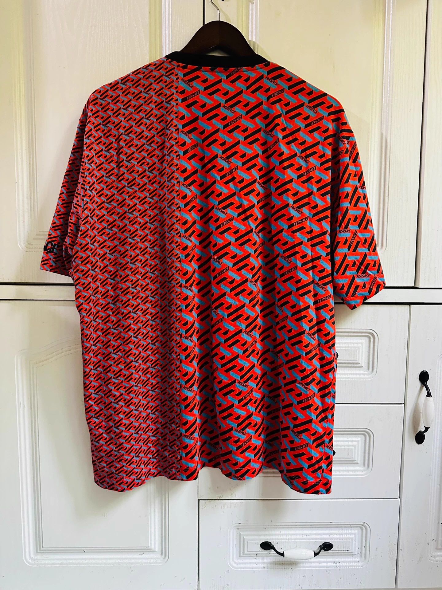 Versace Versace 25S Runway Labyrinth Maze T-Shirt Size US L / EU 52-54 / 3 - 2 Thumbnail
