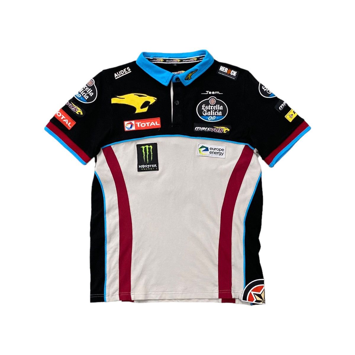 Racing Audes Marc Vds Racing Team Monster Energy Polo Shirt Size S ...