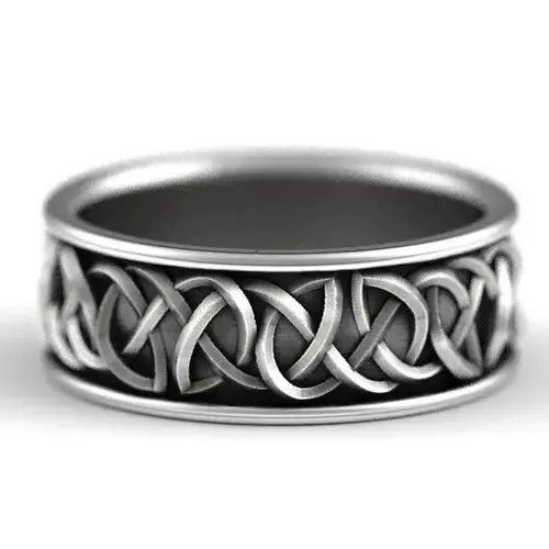 VIBE Viking Nordic Mythology Giant Wolf Rings (size 6-13) Size ONE SIZE - 5 Thumbnail
