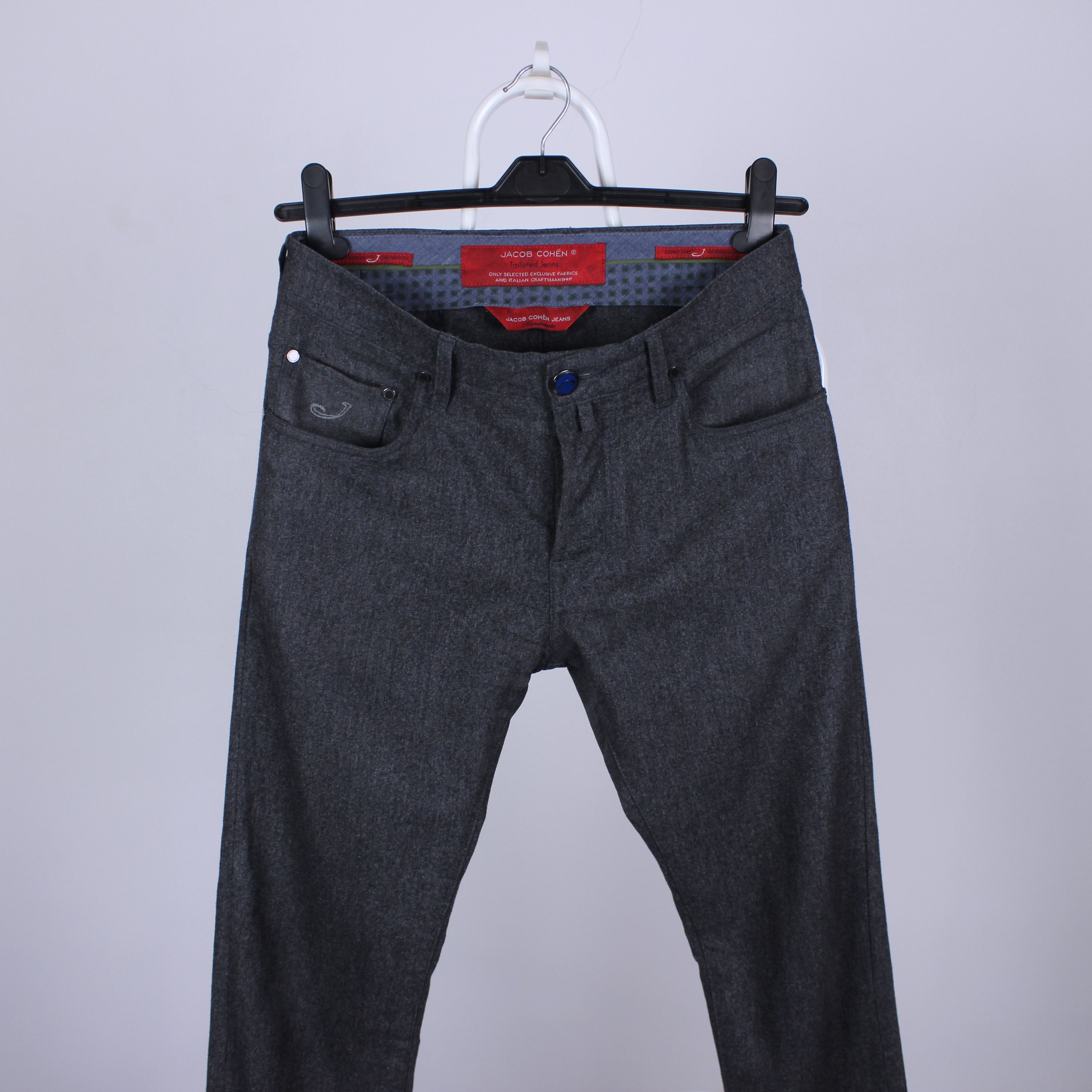 Jacob Cohen Jacob Cohen lana wool cashmere gray pants men XS S Size US 30 / EU 46 - 2 Thumbnail