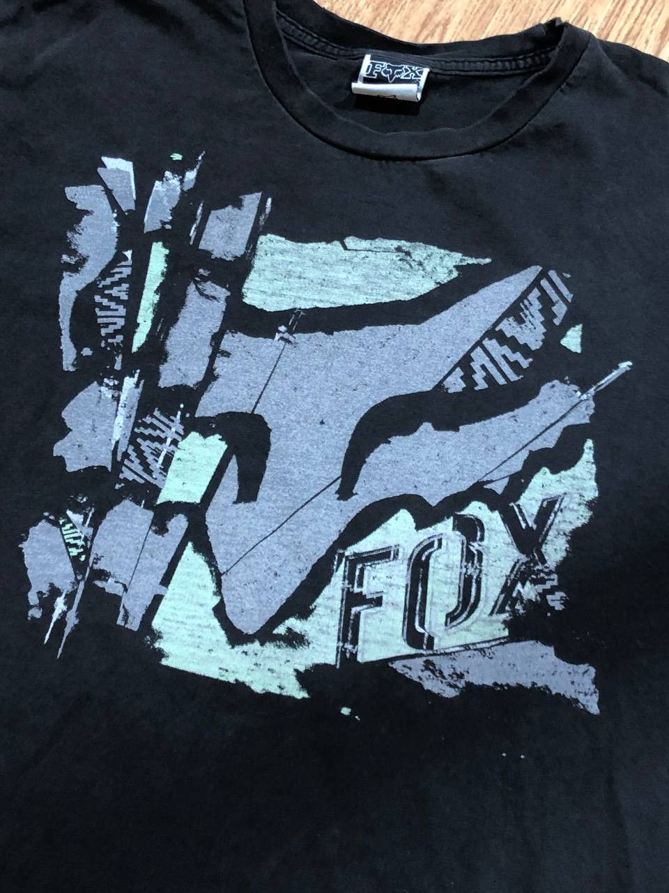 Fox Racing Streetwear big logo Fox Racing black T-Shirt Y2K Vintage Size US L / EU 52-54 / 3 - 5 Thumbnail