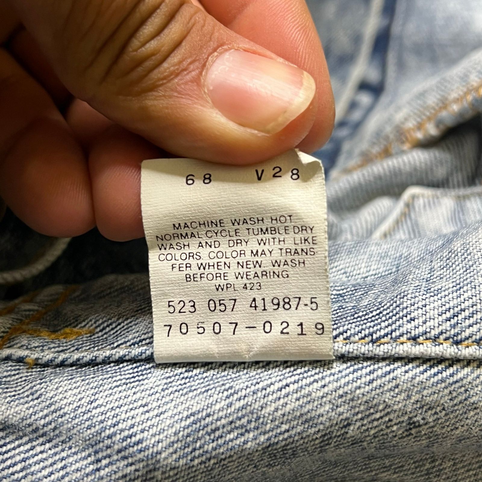 Levi's Vintage Levi’s 70507 Acid Wash Denim Trucker Jacket USA L Size US L / EU 52-54 / 3 - 4 Thumbnail