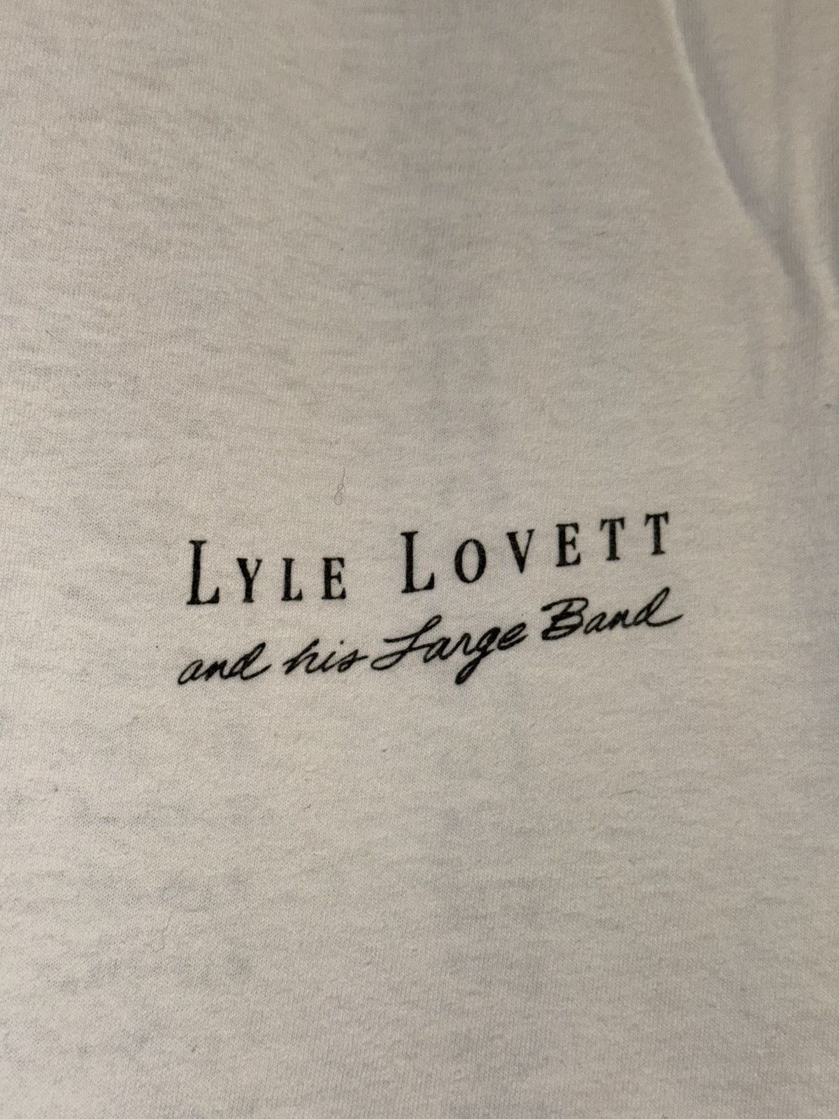 Band Tees × Vintage Vintage 90s 1990 Lyle Lovett and His Large Band Summer Tour Size US XL / EU 56 / 4 - 6 Thumbnail