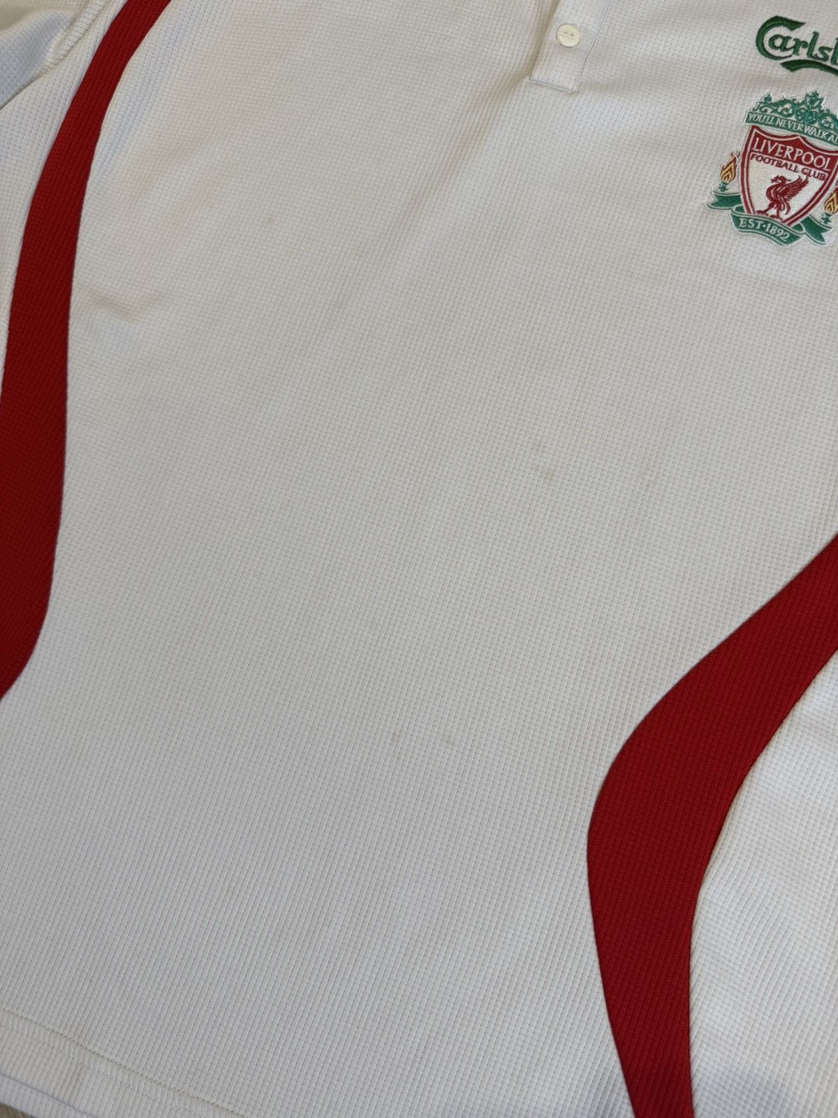 Adidas 🔷Vintage Adidas Liverpool Carlsberg 2006/07 Polo Shirt🔷 Size US L / EU 52-54 / 3 - 3 Thumbnail