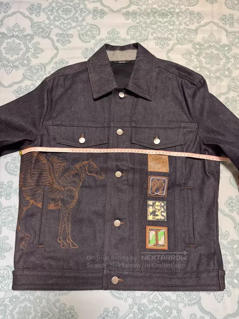Hermes Hermes Embroidered Denim Jacket, Flying Horse Embroidery, Size US M / EU 48-50 / 2 - 4 Thumbnail