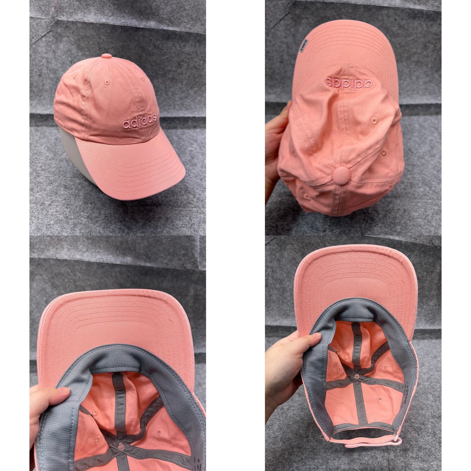 Adidas Vintage Adidas Golf Hat Cap Strap Back Adult One Size Pink Cotton Embroidered Logo Outdoor Sports Size ONE SIZE - 8 Thumbnail